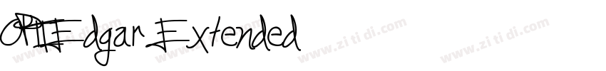 OPTIEdgar Extended字体转换